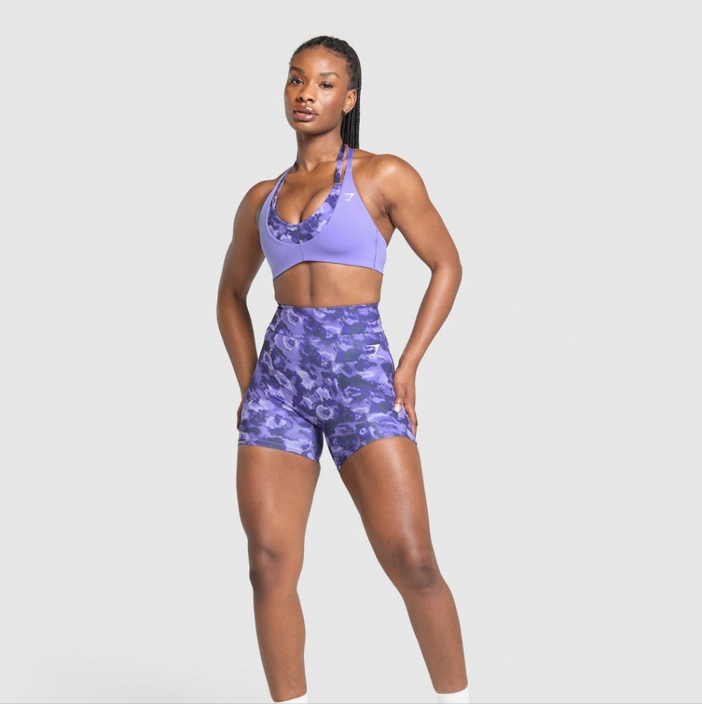 Gymshark Reps T Back Sports Bra Size XS Purple New With Tags